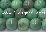 CAA4870 15.5 inches 6mm round grass agate beads wholesale