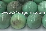 CAA4872 15.5 inches 10mm round grass agate beads wholesale