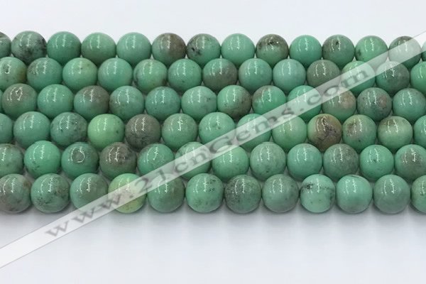 CAA4872 15.5 inches 10mm round grass agate beads wholesale