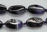 CAA490 15.5 inches 12*20mm oval agate druzy geode beads