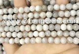 CAA4928 15.5 inches 6mm round grey agate beads wholesale