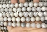 CAA4930 15.5 inches 10mm round grey agate beads wholesale