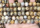 CAA4936 15.5 inches 10mm round yellow crazy lace agate beads wholesale