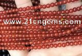 CAA4946 15.5 inches 4mm round red agate beads wholesale