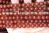 CAA4948 15.5 inches 8mm round red agate beads wholesale