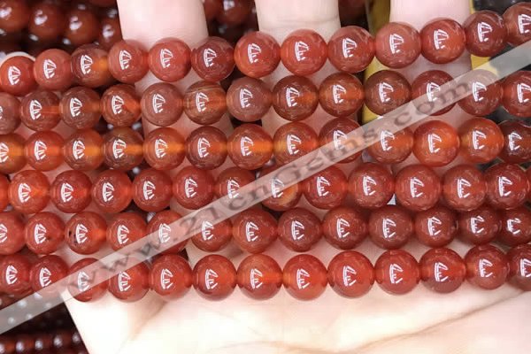 CAA4948 15.5 inches 8mm round red agate beads wholesale