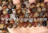 CAA5049 15.5 inches 10mm round dragon veins agate beads wholesale