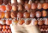 CAA5077 15.5 inches 18mm round red dragon veins agate beads