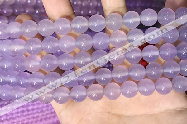 CAA5083 15.5 inches 10mm round purple agate beads wholesale