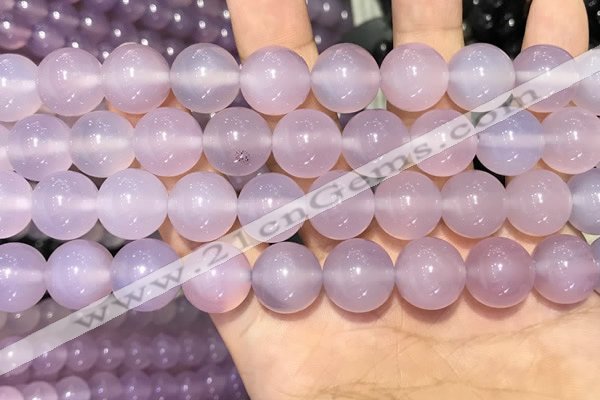 CAA5085 15.5 inches 14mm round purple agate beads wholesale