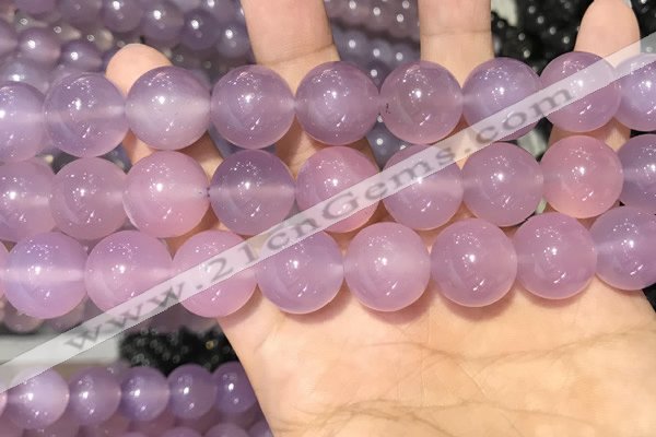 CAA5087 15.5 inches 18mm round purple agate beads wholesale