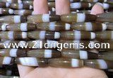 CAA5115 15.5 inches 8*33mm rice striped agate beads wholesale