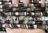 CAA5120 15.5 inches 8*35mm rice striped agate beads wholesale