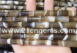 CAA5126 15.5 inches 8*20mm tube striped agate beads wholesale