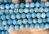 CAA5144 15.5 inches 10mm round dragon veins agate beads wholesale