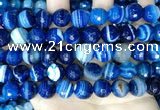 CAA5230 15.5 inches 12mm faceted round banded agate beads