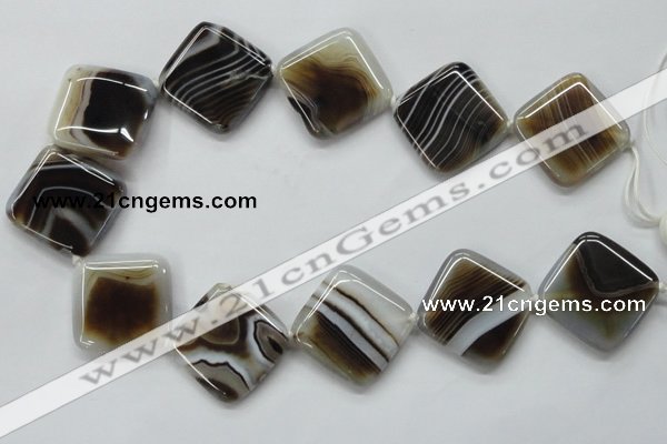 CAA525 15.5 inches 30*30mm diamond madagascar agate beads