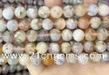 CAA5251 15.5 inches 10mm round sakura agate beads wholesale