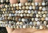 CAA5255 15.5 inches 4mm round dendrite agate beads wholesale