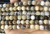CAA5257 15.5 inches 8mm round dendrite agate beads wholesale