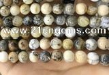 CAA5259 15.5 inches 12mm round dendrite agate beads wholesale