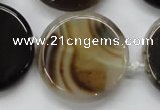 CAA528 15.5 inches 34mm flat round madagascar agate beads