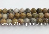 CAA5294 15.5 inches 12mm faceted round crazy lace agate beads wholesale