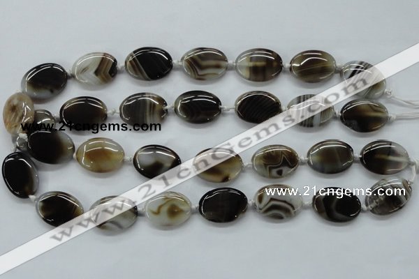 CAA530 15.5 inches 18*25mm oval madagascar agate gemstone beads