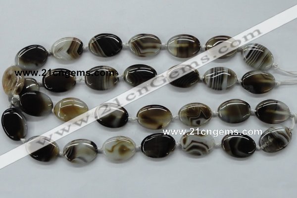 CAA531 15.5 inches 22*30mm oval madagascar agate gemstone beads