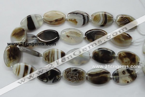 CAA532 15.5 inches 24*34mm flat drum madagascar agate beads