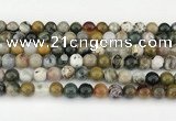 CAA5331 15.5 inches 8mm round ocean agate beads wholesale