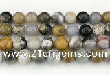 CAA5334 15.5 inches 12mm round ocean agate beads wholesale