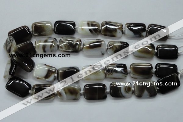 CAA535 15.5 inches 18*25mm rectangle madagascar agate beads