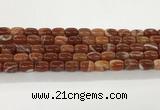 CAA5351 15.5 inches 10*14mm drum agate gemstone beads