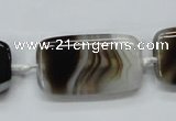 CAA536 15.5 inches 20*35mm rectangle madagascar agate beads