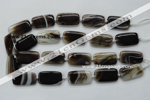 CAA536 15.5 inches 20*35mm rectangle madagascar agate beads