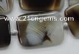 CAA537 15.5 inches 25*35mm rectangle madagascar agate beads