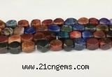 CAA5381 15.5 inches 10*12mm - 11*16mm faceted nuggets agate beads