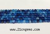 CAA5382 15.5 inches 6*7mm - 8*8mm nuggets agate gemstone beads