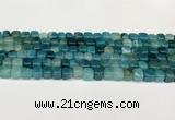 CAA5383 15.5 inches 6*7mm - 8*8mm nuggets agate gemstone beads