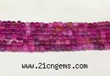 CAA5390 15.5 inches 6*7mm - 8*8mm nuggets agate gemstone beads