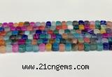 CAA5392 15.5 inches 6*7mm - 8*8mm nuggets agate gemstone beads