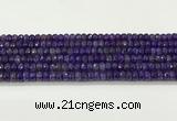 CAA5436 15.5 inches 6*8mm faceted rondelle agate gemstone beads