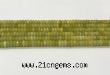 CAA5438 15.5 inches 6*8mm faceted rondelle agate gemstone beads