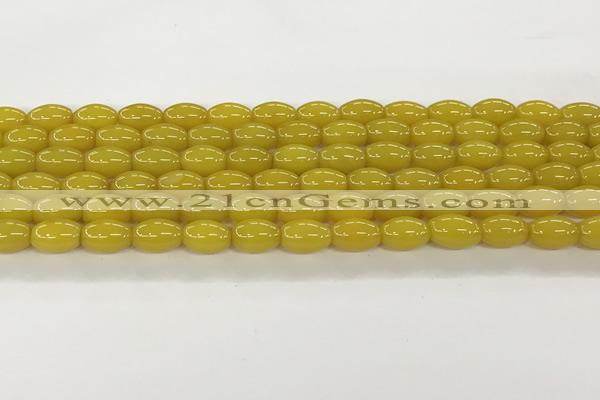 CAA5448 15.5 inches 8*12mm rice agate gemstone beads