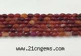 CAA5458 15.5 inches 8*12mm faceted rice agate beads