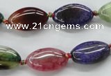 CAA547 15.5 inches 12*20mm marquise dyed madagascar agate beads