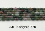 CAA5471 15.5 inches 8*12mm faceted rice agate beads