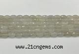 CAA5480 15.5 inches 8*12mm faceted rice agate beads