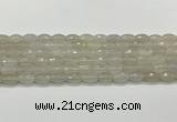 CAA5480 15.5 inches 8*12mm faceted rice agate beads